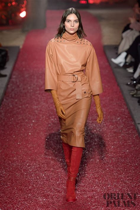 hermes leather coat 2019|Hermes runway dresses.